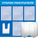 Стенд Информация (перекидная система на 10 секций + 5 карманов А4) (775x795 mm) в РЦ Идеал